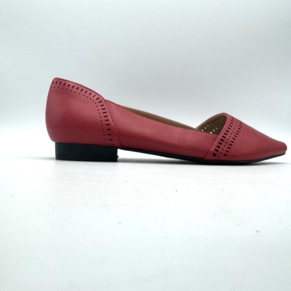 Cushion Walk by Avon Luna Perforated Flat / Chaussures Red Shoes Size 8 - Picture 3 of 10